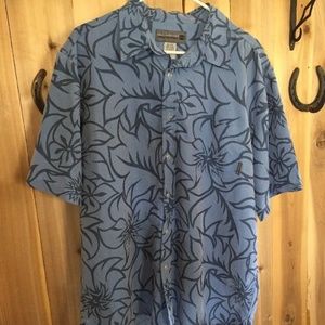 2000's Hawaiian Collared Shirt Floral Short Sleeve